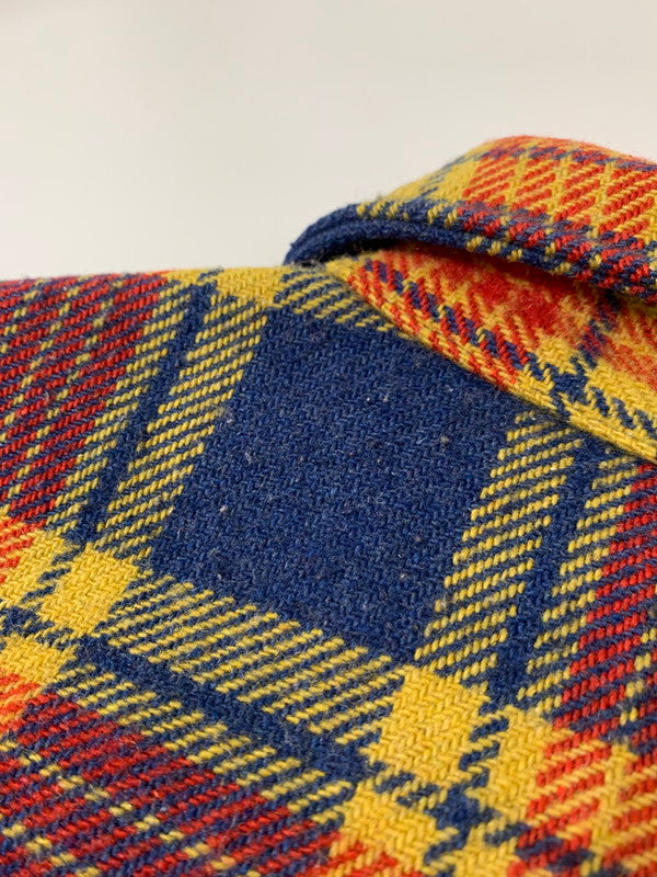 【現状渡し品】【メンズ】 FOX KNAPP フォックスナップ 70's HUNTING PLAID SHIRT VINTAGE 70年代 ハンティング プレイドシャツ 長袖 トップス 146-250910-kk-12-min サイズ：L カラー：マルチカラー 万代Net店