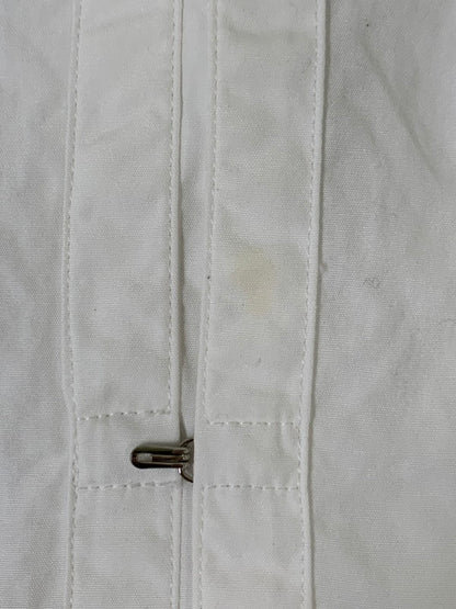 【中古品】【メンズ】 Jean Paul Gaultier ジャンポール・ゴルチェ 80~90's L/S HOOK SHIRT 80-90年代 ロングスリーブ フックシャツ 長袖 トップス 141-250910-kk-07-min サイズ：9 カラー：ホワイト 万代Net店