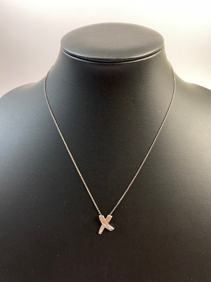 【中古品】【レディース】 TIFFANY&Co. ティファニー パロマピカソ キス クロス ネックレス SV925 シルバー925 レディース アクセサリー 182-250918-em-02-min カラー：シルバー 万代Net店