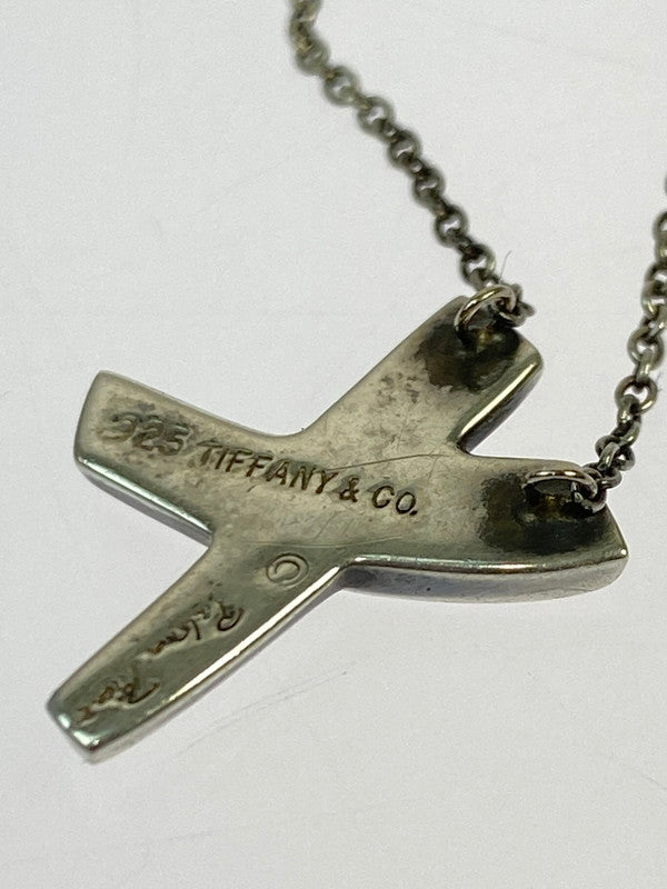 【中古品】【レディース】 TIFFANY&Co. ティファニー パロマピカソ キス クロス ネックレス SV925 シルバー925 レディース アクセサリー 182-250918-em-02-min カラー：シルバー 万代Net店