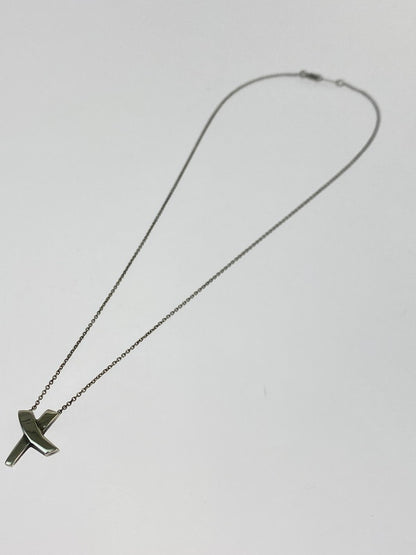 【中古品】【レディース】 TIFFANY&Co. ティファニー パロマピカソ キス クロス ネックレス SV925 シルバー925 レディース アクセサリー 182-250918-em-02-min カラー：シルバー 万代Net店