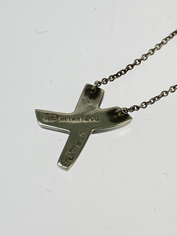 【中古品】【レディース】 TIFFANY&Co. ティファニー パロマピカソ キス クロス ネックレス SV925 シルバー925 レディース アクセサリー 182-250918-em-02-min カラー：シルバー 万代Net店
