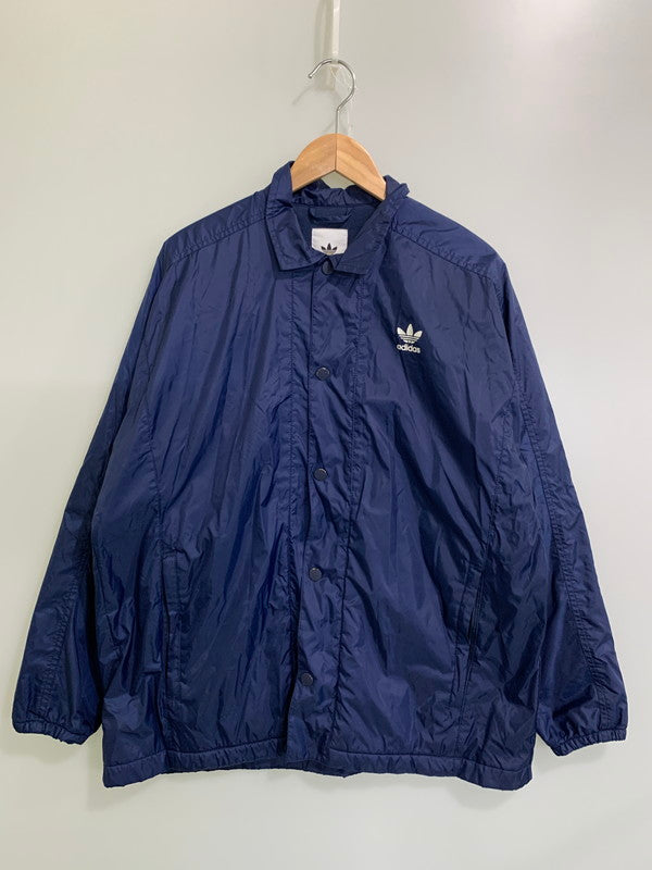 【中古品】【メンズ】 adidas アディダス WINTERIZED COACH JACKET DH5787 ウインターライズド コーチ ジャケット メンズ アウター ナイロン 148-250914-em-28-min サイズ：M カラー：ネイビー 万代Net店