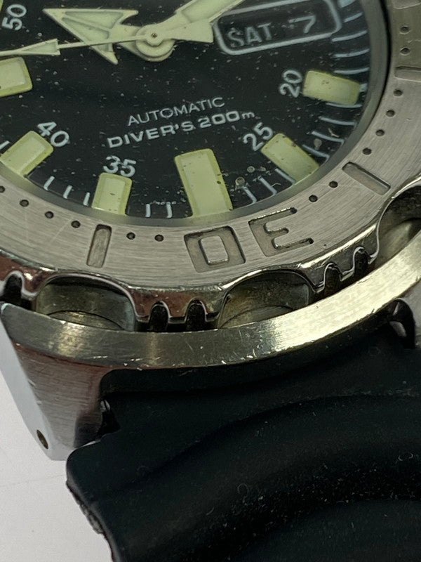 【中古品】【メンズ】 SEIKO セイコー BLACK MONSTER AUTOMATIC 7S26-0350 ブラックモンスター ダイバー メンズ 腕時計 ウォッチ ダイバーズウォッチ 197-250912-em-24-min カラー：シルバー 万代Net店