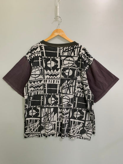 【中古品】【メンズ】 NIKE ナイキ 90's AIR JORDAN ALL OVER PATTERN S/S PRINT TEE F3-01-04-PRM 90年代 エアジョーダン オールオーバーパターン ショートスリーブ プリント Tシャツ 半袖 トップス 146-250910-kk-11-min サイズ：L カラー：グレー系 万代Net店
