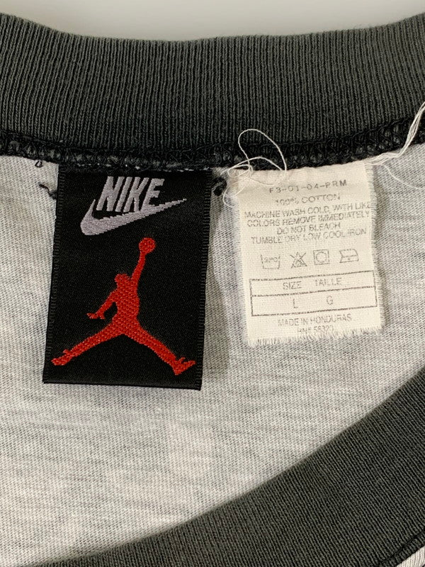 【中古品】【メンズ】 NIKE ナイキ 90's AIR JORDAN ALL OVER PATTERN S/S PRINT TEE F3-01-04-PRM 90年代 エアジョーダン オールオーバーパターン ショートスリーブ プリント Tシャツ 半袖 トップス 146-250910-kk-11-min サイズ：L カラー：グレー系 万代Net店