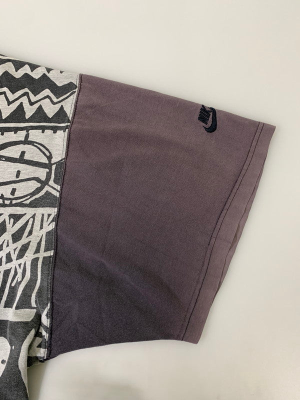 【中古品】【メンズ】 NIKE ナイキ 90's AIR JORDAN ALL OVER PATTERN S/S PRINT TEE F3-01-04-PRM 90年代 エアジョーダン オールオーバーパターン ショートスリーブ プリント Tシャツ 半袖 トップス 146-250910-kk-11-min サイズ：L カラー：グレー系 万代Net店