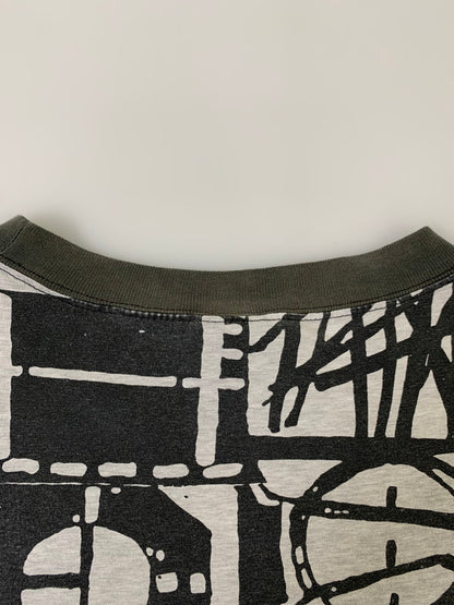 【中古品】【メンズ】 NIKE ナイキ 90's AIR JORDAN ALL OVER PATTERN S/S PRINT TEE F3-01-04-PRM 90年代 エアジョーダン オールオーバーパターン ショートスリーブ プリント Tシャツ 半袖 トップス 146-250910-kk-11-min サイズ：L カラー：グレー系 万代Net店