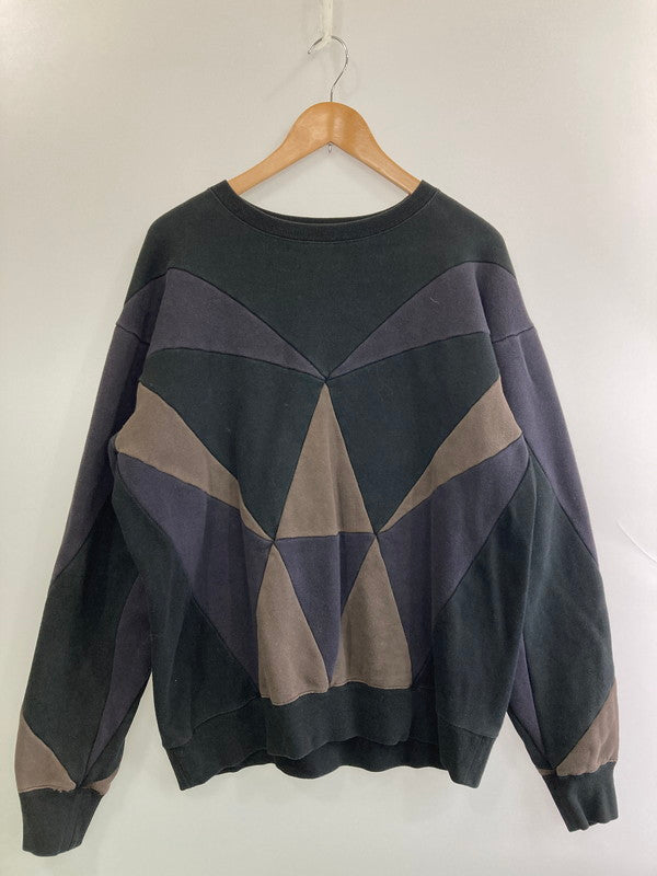 【中古品】【メンズ】 ANREALAGE アンリアレイジ PRISM PATCHWORK SWEAT プリズムパッチワークスウェット 140-251112-ks-49-min サイズ：46 カラー：ブラック系 万代Net店