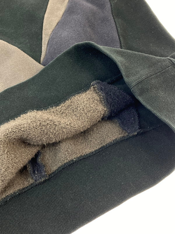 【中古品】【メンズ】 ANREALAGE アンリアレイジ PRISM PATCHWORK SWEAT プリズムパッチワークスウェット 140-251112-ks-49-min サイズ：46 カラー：ブラック系 万代Net店