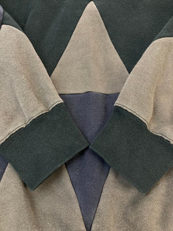 【中古品】【メンズ】 ANREALAGE アンリアレイジ PRISM PATCHWORK SWEAT プリズムパッチワークスウェット 140-251112-ks-49-min サイズ：46 カラー：ブラック系 万代Net店