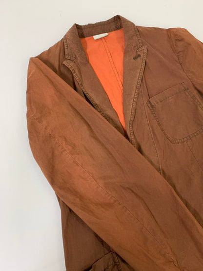 【現状渡し品】【メンズ】 DRIES VAN NOTEN ドリスヴァンノッテン 2B TAILORED JACKET 1157-343-0130 2B テーラードジャケット ライトアウター 141-250910-kk-08-min サイズ：46 カラー：ブラウン 万代Net店