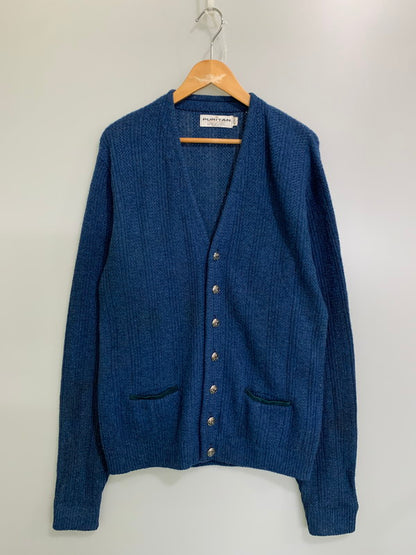 【中古品】【メンズ】 PURITAN SPORTSWERE ピューリタン スポーツウェア WOOL ACRYLIC CARDIGAN アクリル痕 ウールカーディガン トップス 146-250910-kk-10-min サイズ：M カラー：ブルー 万代Net店