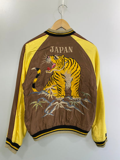 【現状渡し品】【メンズ】 TAILOR東洋 TT12210 JAPAN MAP×TIGER REVERSIBLE SOUVENIR JACKET スカジャン アウター 145-250911-AS-4-min サイズ：S カラー：ブラウン/ネイビー 万代Net店