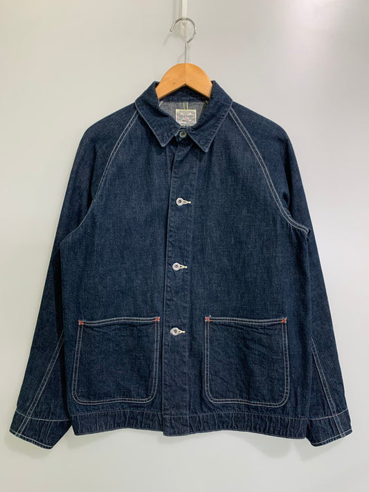【中古美品】【メンズ】 JOE MCCOY'S ジョーマッコイ 8HOUR UNION WW2 DENIM CHORE COAT デニムチョアコート アウター 145-250911-AS-34-min サイズ：36 カラー：インディゴ 万代Net店