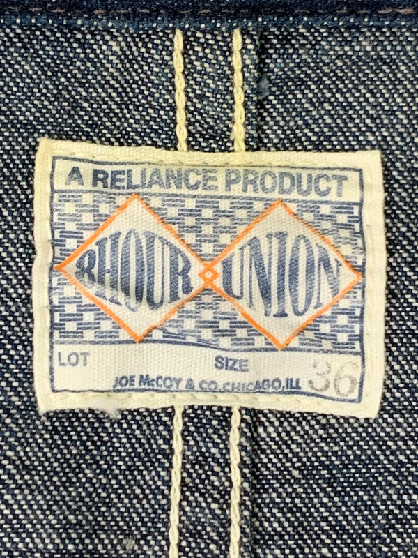 【中古美品】【メンズ】 JOE MCCOY'S ジョーマッコイ 8HOUR UNION WW2 DENIM CHORE COAT デニムチョアコート アウター 145-250911-AS-34-min サイズ：36 カラー：インディゴ 万代Net店