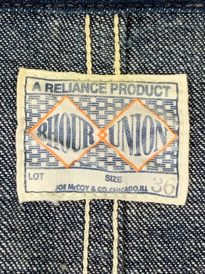 【中古美品】【メンズ】 JOE MCCOY'S ジョーマッコイ 8HOUR UNION WW2 DENIM CHORE COAT デニムチョアコート アウター 145-250911-AS-34-min サイズ：36 カラー：インディゴ 万代Net店