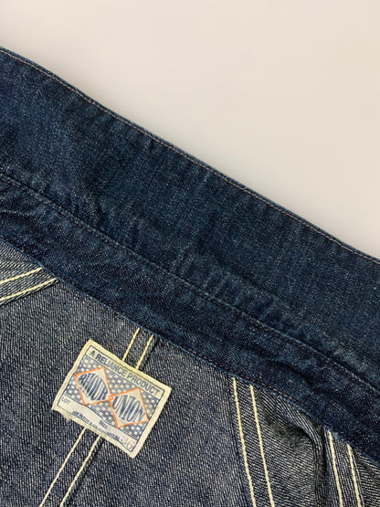 【中古美品】【メンズ】 JOE MCCOY'S ジョーマッコイ 8HOUR UNION WW2 DENIM CHORE COAT デニムチョアコート アウター 145-250911-AS-34-min サイズ：36 カラー：インディゴ 万代Net店