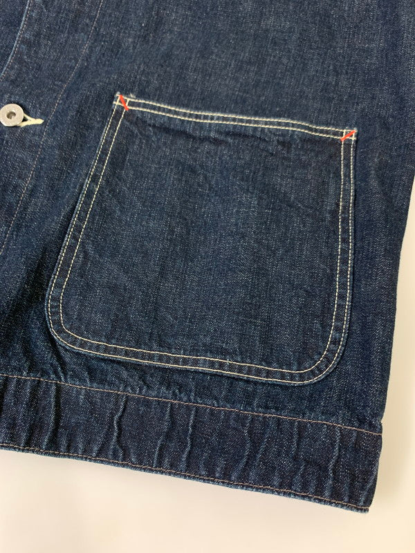 【中古美品】【メンズ】 JOE MCCOY'S ジョーマッコイ 8HOUR UNION WW2 DENIM CHORE COAT デニムチョアコート アウター 145-250911-AS-34-min サイズ：36 カラー：インディゴ 万代Net店