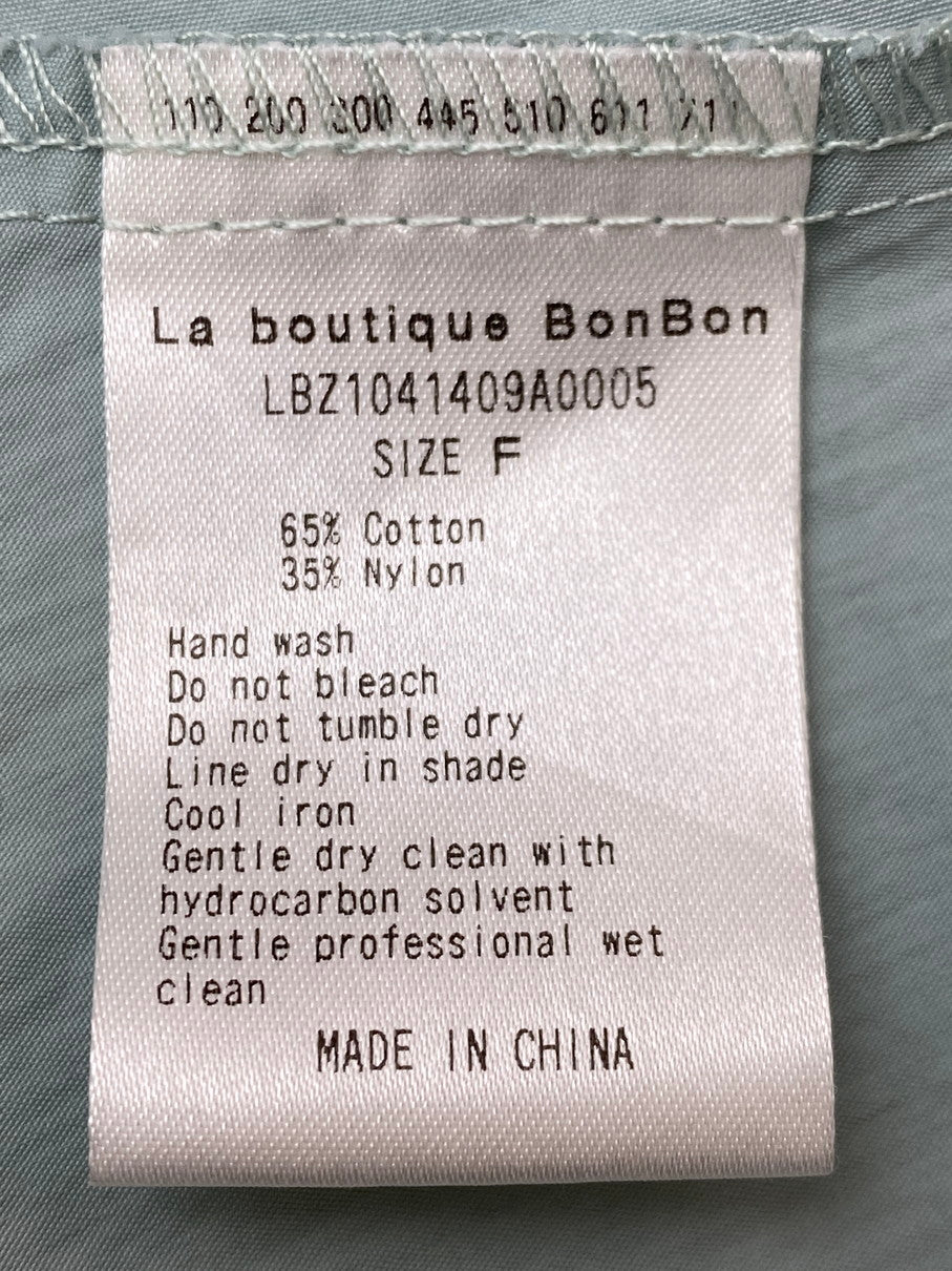 【中古品】【レディース】 LA BOUTIQUE BONBON ラブティックボンボン ティアードキャミワンピース LBZ1041409A0005 ワンピース キャミソールワンピース ティアード レディース 170-250926-em-22-min サイズ：F カラー：ライトグリーン 万代Net店