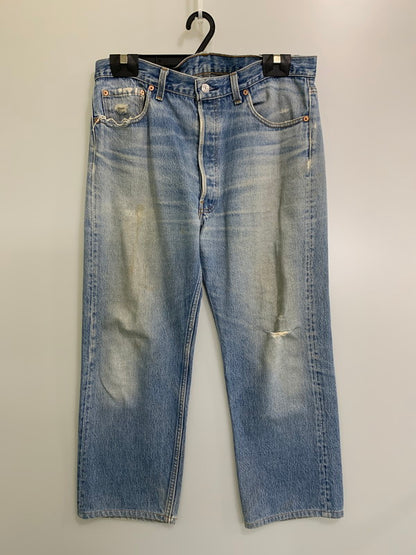 【現状渡し品】【メンズ】 Levi's リーバイス 90's 501XX DENIM PANTS 501-0000 90年代 デニムパンツ ボトムス ジーンズ ボタン裏刻印 552 157-251007-kk-53-min サイズ：36 カラー：ライトインディゴ 万代Net店