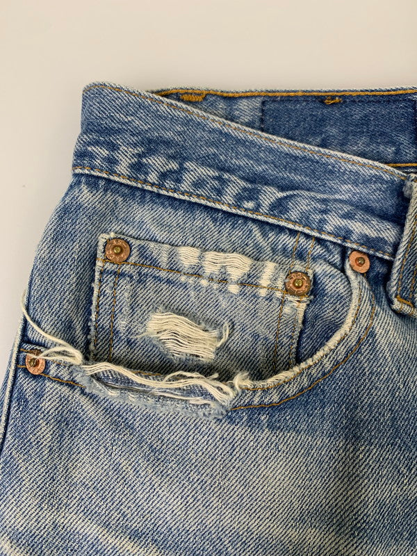 【現状渡し品】【メンズ】 Levi's リーバイス 90's 501XX DENIM PANTS 501-0000 90年代 デニムパンツ ボトムス ジーンズ ボタン裏刻印 552 157-251007-kk-53-min サイズ：36 カラー：ライトインディゴ 万代Net店