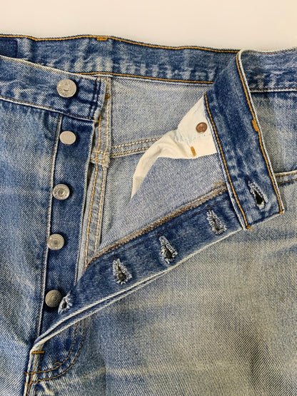 【現状渡し品】【メンズ】 Levi's リーバイス 90's 501XX DENIM PANTS 501-0000 90年代 デニムパンツ ボトムス ジーンズ ボタン裏刻印 552 157-251007-kk-53-min サイズ：36 カラー：ライトインディゴ 万代Net店