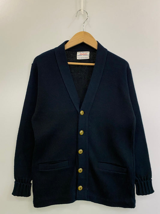 【中古品】【メンズ】 BRISTOL ブリストル 60'S～ レタードカーディガン 146-250911-AS-19-min カラー：ネイビー 万代Net店