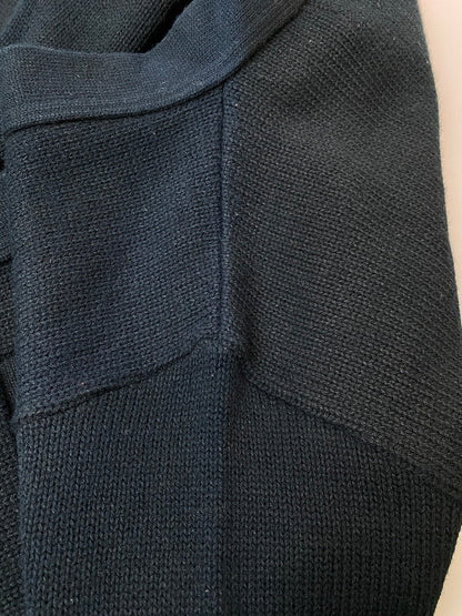 【中古品】【メンズ】 BRISTOL ブリストル 60'S～ レタードカーディガン 146-250911-AS-19-min カラー：ネイビー 万代Net店