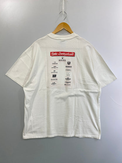 【中古品】【メンズ】 HANES ヘインズ 90'S SWISS WATCH FAIR PRINT TEE ショートスリーブ 146-250911-AS-17-min サイズ：XL カラー：ホワイト 万代Net店