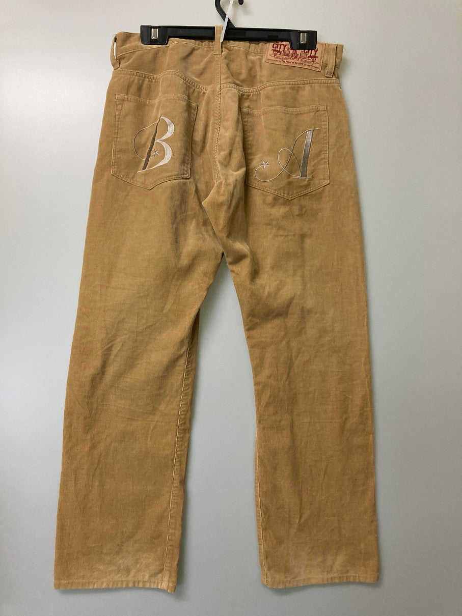 【中古品】【メンズ】 A BATHING APE アベイシングエイプ CORDUROY PANT コーデュロイパンツ ボトムス 153-251114-AS-18-min サイズ：L カラー：ベージュ 万代Net店
