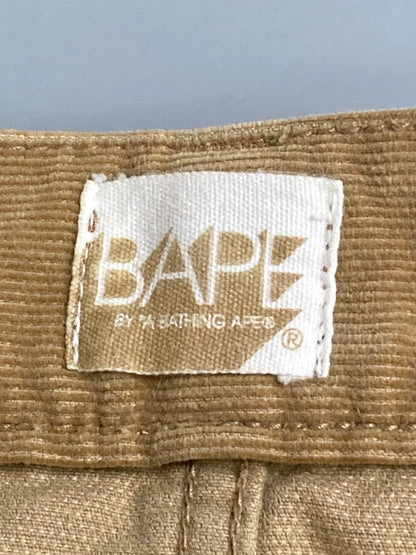 【中古品】【メンズ】 A BATHING APE アベイシングエイプ CORDUROY PANT コーデュロイパンツ ボトムス 153-251114-AS-18-min サイズ：L カラー：ベージュ 万代Net店