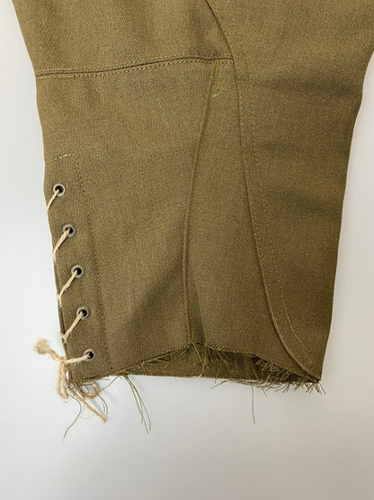 【現状渡し品】【メンズ】 TREVIRA トレビラ JOPPERS PANTS 80S MILITARY ジョッパーズ パンツ ミリタリー 80年代 メンズ ボトムス ヴィンテージ スラックス 157-251214-em-24-min カラー：オークル 万代Net店