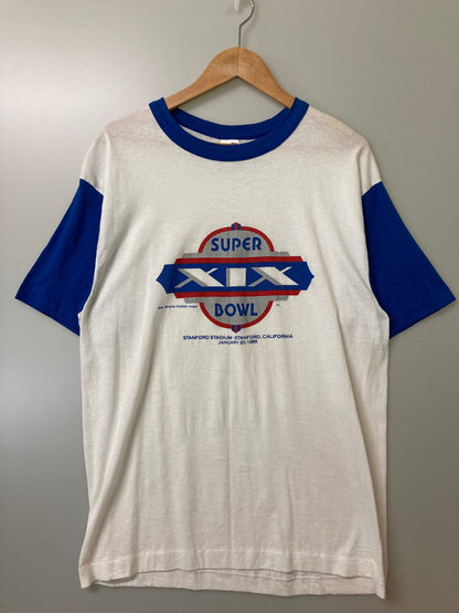【中古品】【メンズ】 NFL エヌ・エフ・エル 1984 SUPER BOWL TEE スーパーボール プリント Tシャツ メンズトップス 半袖 146-251212-em-12-min サイズ：XL カラー：ブルー/ホワイト 万代Net店