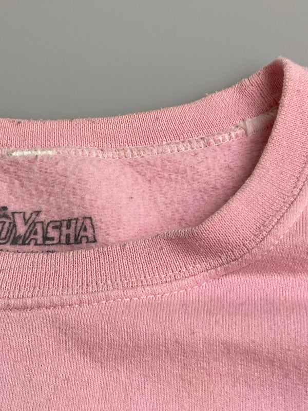 【現状渡し品】【メンズ】 犬夜叉 2006年製 PRINT CREW SWEAT SHIRT プリント クルーネック スウェットシャツ 146-251111-AS-44-min サイズ：XL カラー：ピンク 万代Net店