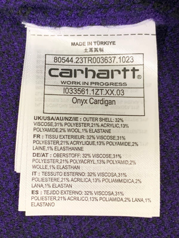 【中古品】【メンズ】 CARHARTT WIP カーハートダブリューアイピー I033561 ONYX CARDIGAN カーディガン 142-250911-AS-32-min サイズ：M カラー：パープル 万代Net店