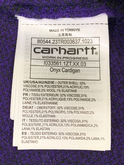【中古品】【メンズ】 CARHARTT WIP カーハートダブリューアイピー I033561 ONYX CARDIGAN カーディガン 142-250911-AS-32-min サイズ：M カラー：パープル 万代Net店