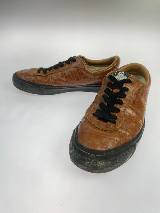 【中古品】【メンズ】 LAST RESORT AB ラストリゾート・エービー クロコスニーカー ローカット スニーカー 163-250914-em-53-min サイズ：26.5cm カラー：ブラウン 万代Net店