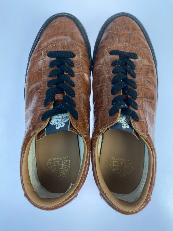 【中古品】【メンズ】 LAST RESORT AB ラストリゾート・エービー クロコスニーカー ローカット スニーカー 163-250914-em-53-min サイズ：26.5cm カラー：ブラウン 万代Net店