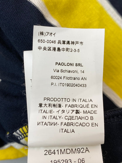 【中古品】【レディース】 MSGM エムエスジーエム ストライプ ノースリーブ トップス 2641MDM92A レディース カットソー トップス 170-250926-em-15-min サイズ：S カラー：ブラックイエロー/ホワイト（ストライプ） 万代Net店