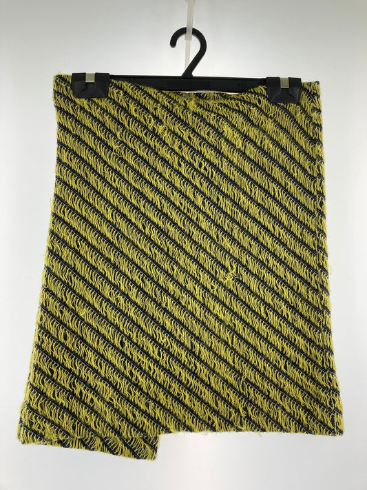【中古品】【レディース】 NAMACHEKO 19AW ATIM SKIRT ナマチェコ ウール スカート ボトムス 152-251107-yn-14-min サイズ：XS カラー：BLACK/YELLOW 万代Net店