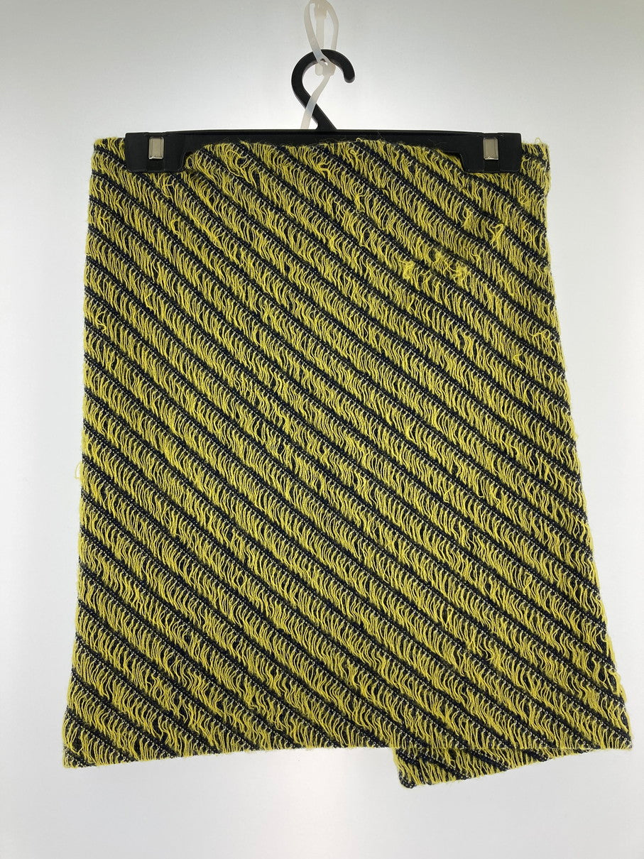 【中古品】【レディース】 NAMACHEKO 19AW ATIM SKIRT ナマチェコ ウール スカート ボトムス 152-251107-yn-14-min サイズ：XS カラー：BLACK/YELLOW 万代Net店