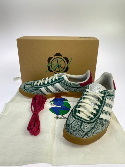 【中古品】【メンズ】 adidas アディダス ORIGINALS × SEAN WOTHERSPOON IG1456 GAZELLE INDOOR 靴 シューズ スニーカー SNEAKERS 161-250913-ks-18-min サイズ：27cm カラー：GREEN/WHITE 万代Net店