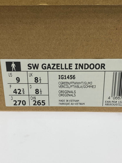 【中古品】【メンズ】 adidas アディダス ORIGINALS × SEAN WOTHERSPOON IG1456 GAZELLE INDOOR 靴 シューズ スニーカー SNEAKERS 161-250913-ks-18-min サイズ：27cm カラー：GREEN/WHITE 万代Net店