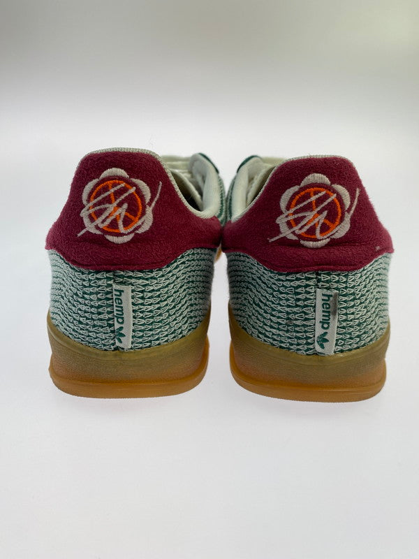 【中古品】【メンズ】 adidas アディダス ORIGINALS × SEAN WOTHERSPOON IG1456 GAZELLE INDOOR 靴 シューズ スニーカー SNEAKERS 161-250913-ks-18-min サイズ：27cm カラー：GREEN/WHITE 万代Net店