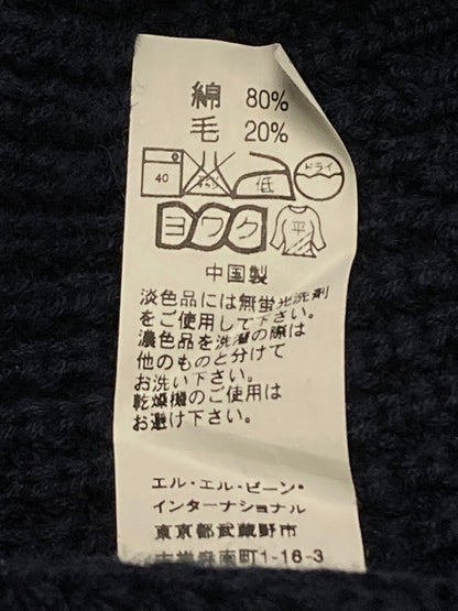 【中古品】【メンズ】 L.L.Bean エルエルビーン ワッフルセーター トップス 146-251018-ks-33-min サイズ：XL カラー：ネイビー 万代Net店