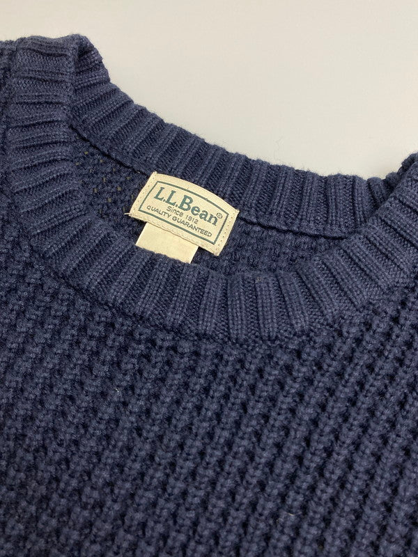 【中古品】【メンズ】 L.L.Bean エルエルビーン ワッフルセーター トップス 146-251018-ks-33-min サイズ：XL カラー：ネイビー 万代Net店