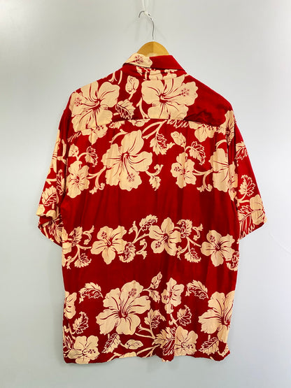 【中古品】【メンズ】 HOLLYWOOD RANCH MARKET ハリウッドランチマーケット LAMUCHACHA S/S HAWAIIAN SHIRT ショートスリーブ ハワイアンシャツ トップス 半袖 アロハシャツ 145-251008-kk-57-min サイズ：3 カラー：レッド 万代Net店