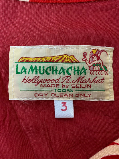 【中古品】【メンズ】 HOLLYWOOD RANCH MARKET ハリウッドランチマーケット LAMUCHACHA S/S HAWAIIAN SHIRT ショートスリーブ ハワイアンシャツ トップス 半袖 アロハシャツ 145-251008-kk-57-min サイズ：3 カラー：レッド 万代Net店