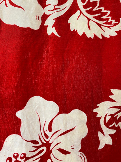 【中古品】【メンズ】 HOLLYWOOD RANCH MARKET ハリウッドランチマーケット LAMUCHACHA S/S HAWAIIAN SHIRT ショートスリーブ ハワイアンシャツ トップス 半袖 アロハシャツ 145-251008-kk-57-min サイズ：3 カラー：レッド 万代Net店